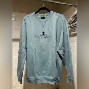 Like New Bridgerton Lady Whistledown Papers Embroidered Sweatshirt Size M